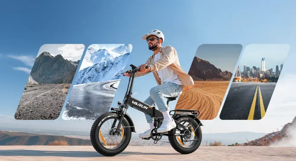 Varun S20-1 PLUS Bici Elettrica Fat Bike Pieghevole image 9