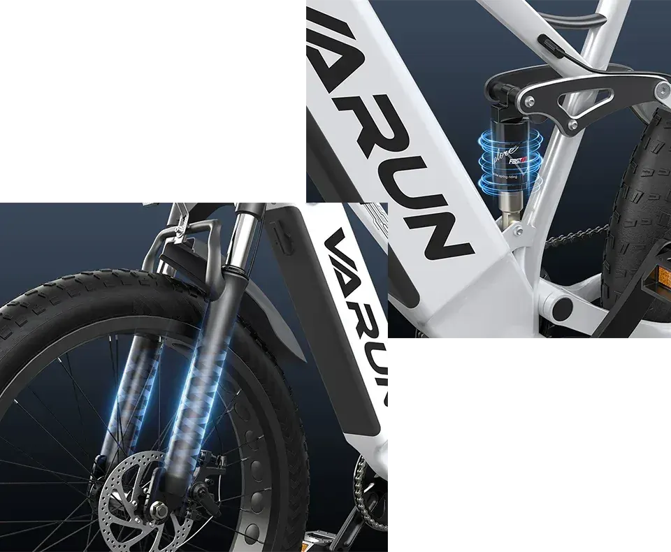 Varun S26-1 Fat Bike Elettrica a Sospensione Totale image 7