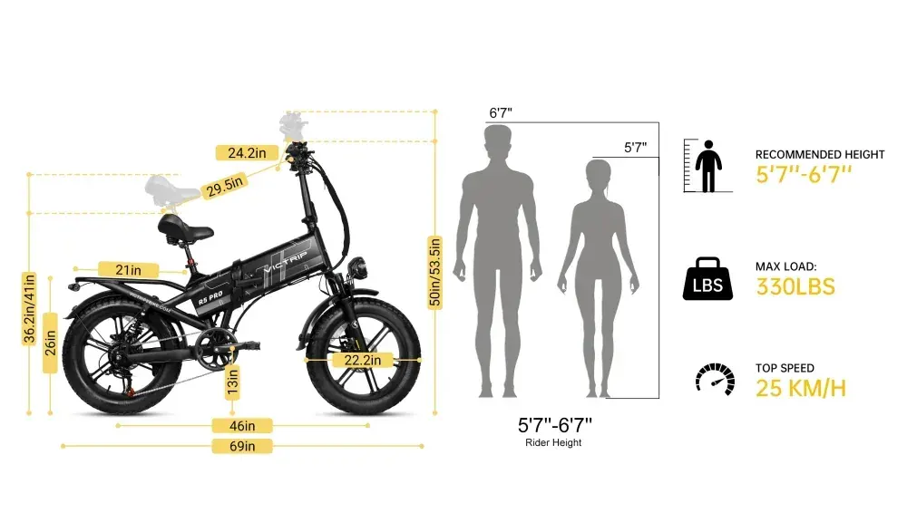 Victrip R5 Pro Bici Elettrica Pieghevole da Città image 2