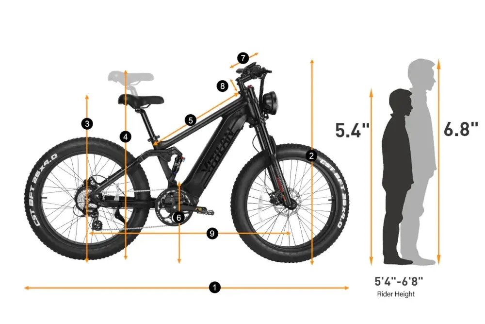 Vitilan T7PRO E-Mountain Bike Full Suspension image 2