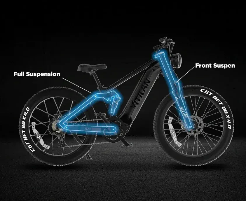 Vitilan T7PRO E-Mountain Bike Full Suspension image 7