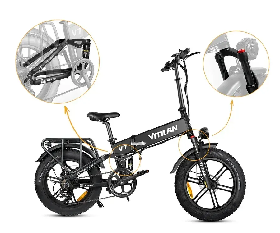 Vitilan V7 Bici Elettrica Pieghevole All-Terrain image 8