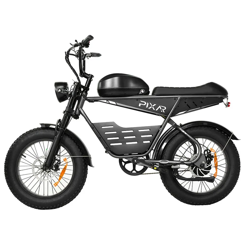PIXAR Super fat bike elettrica retrò con sella lunga image 6