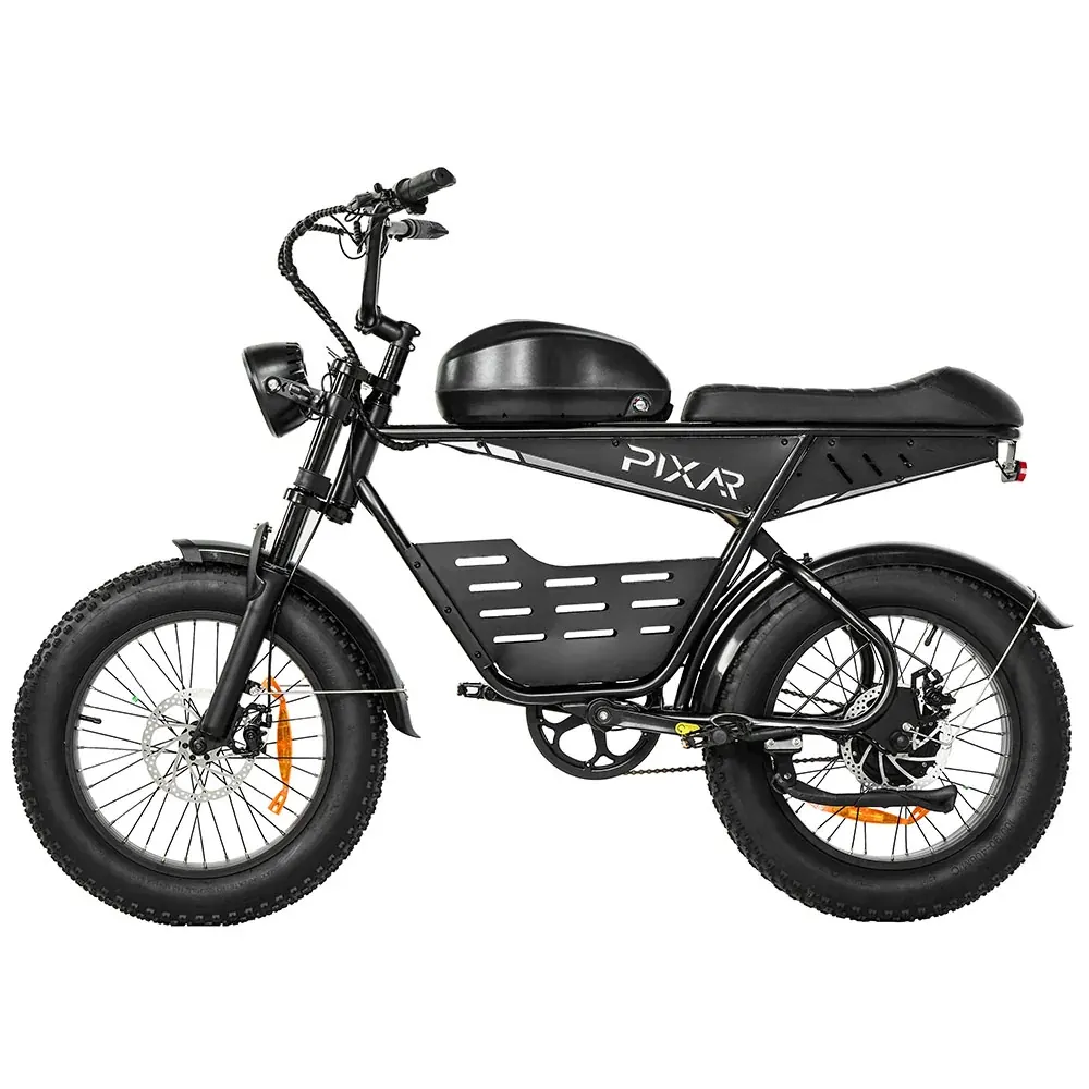 PIXAR Super fat bike elettrica retrò con sella lunga image 13