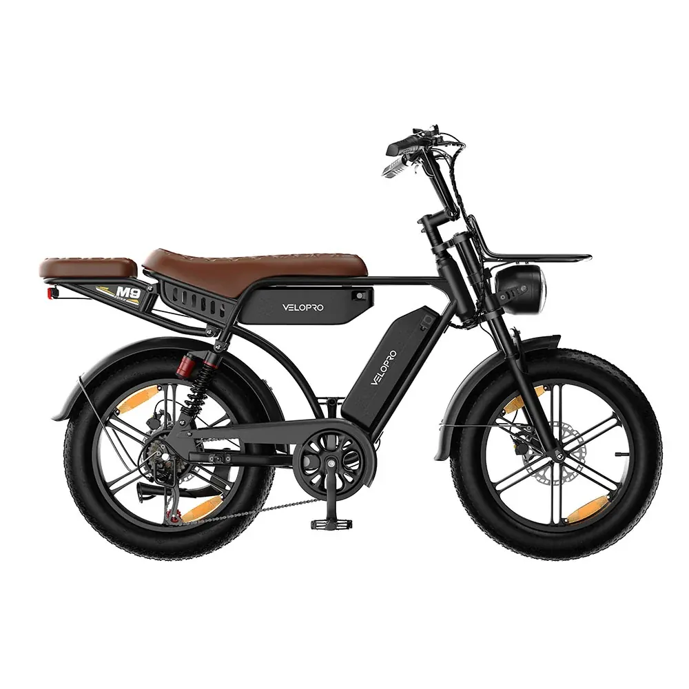 VELOPRO M9 fat bike elettrica retrò biammortizzata image 1