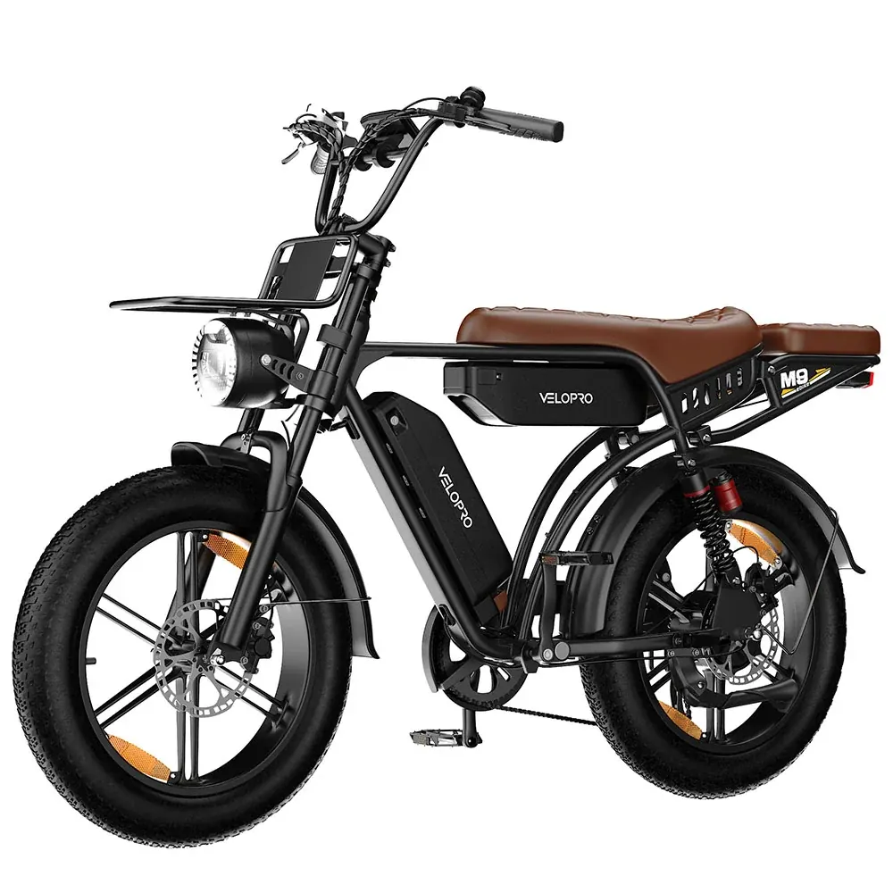VELOPRO M9 fat bike elettrica retrò biammortizzata image 5